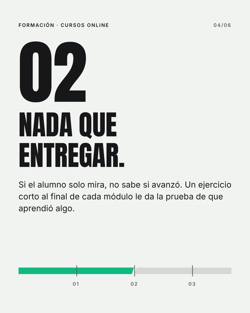 Compraron el curso. Nunca lo terminaron., slide 4 de 6