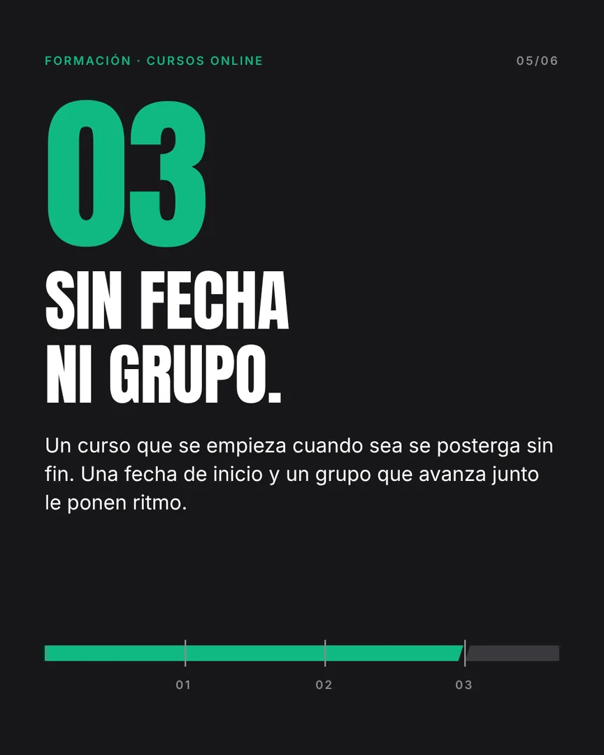 Compraron el curso. Nunca lo terminaron., slide 5 de 6