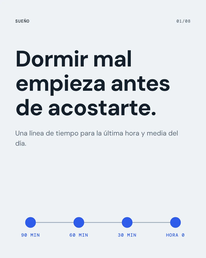 La hora antes de dormir, slide 1 de 8