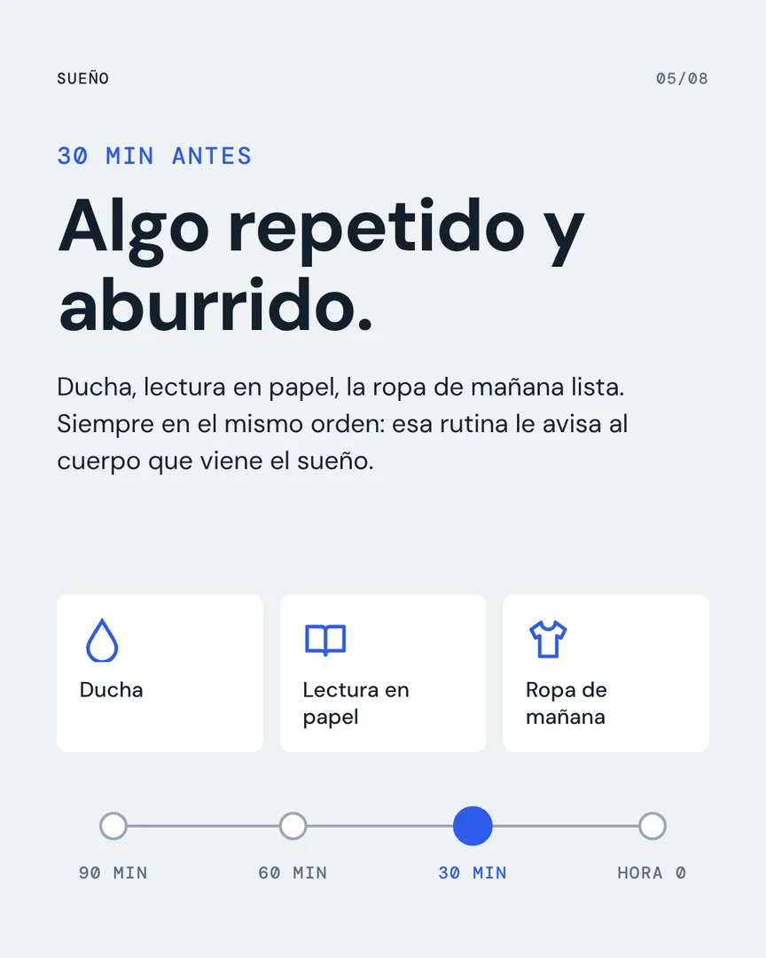 La hora antes de dormir, slide 5 de 8
