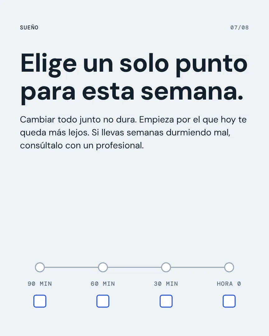 La hora antes de dormir, slide 7 de 8